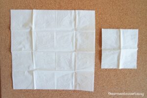 Montessori Taschentuch für Kinderhände zuschneiden Schritt 6