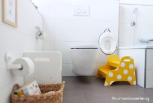 Montessori Toilettensitz und Hocker