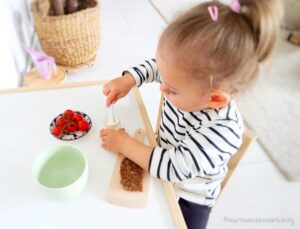 Montessori Kinderküche Snack